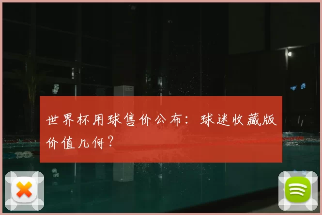 世界杯用球售价公布:球迷收藏版价值几何?