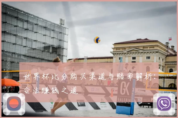 世界杯比分购买渠道与赔率解析:合法赚钱之道